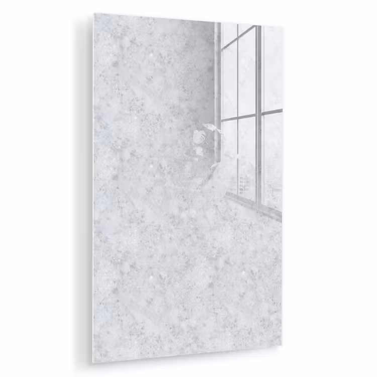 Glas schilderij - Grijs - Terrazzo-effect - Beton — 1