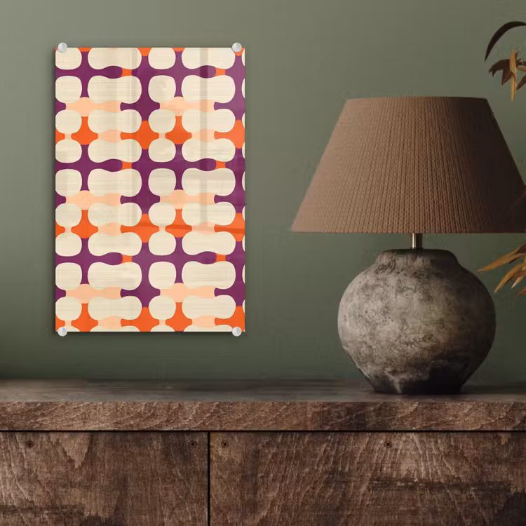 Glas schilderij - Modern - Patroon - Kleurrijk — 4