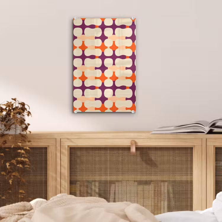 Glas schilderij - Modern - Patroon - Kleurrijk — 5