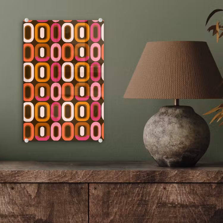 Glas schilderij - Modern - Retro - Kleurrijk — 4
