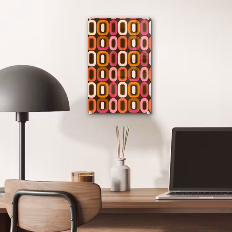 Glas schilderij - Modern - Retro - Kleurrijk — 7
