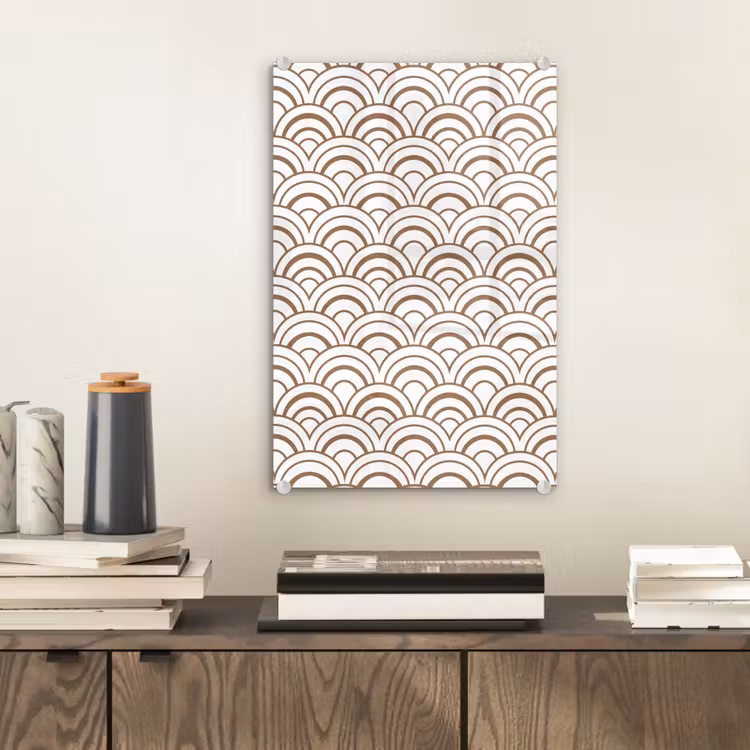 Glas schilderij - Klassiek - Motief - Terracotta — 2