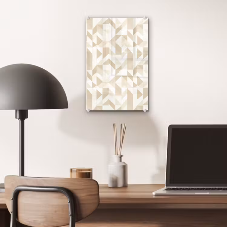Glas schilderij - Modern - Abstract - Beige — 7