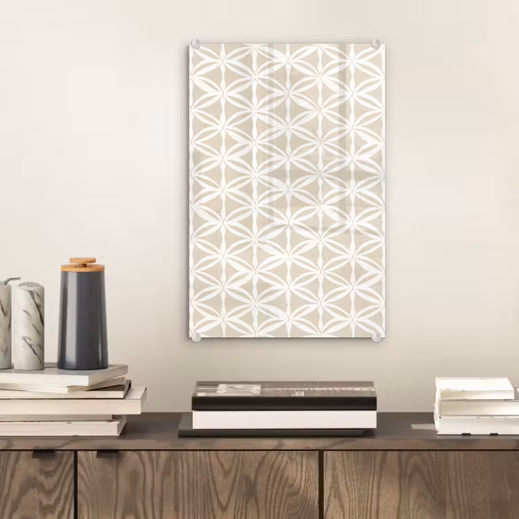Glas schilderij - Motief - Modern - Beige — 2