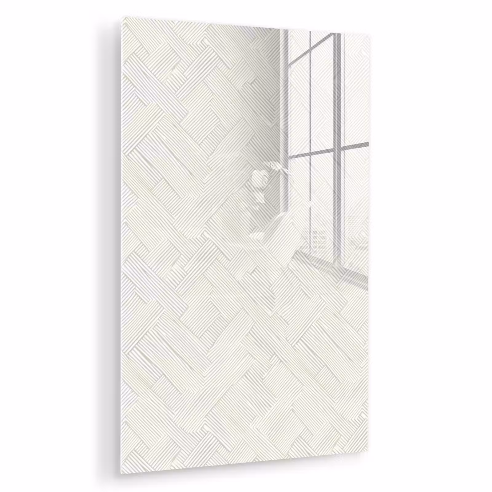 Glas schilderij - Textuur - Abstract - Beige — 1
