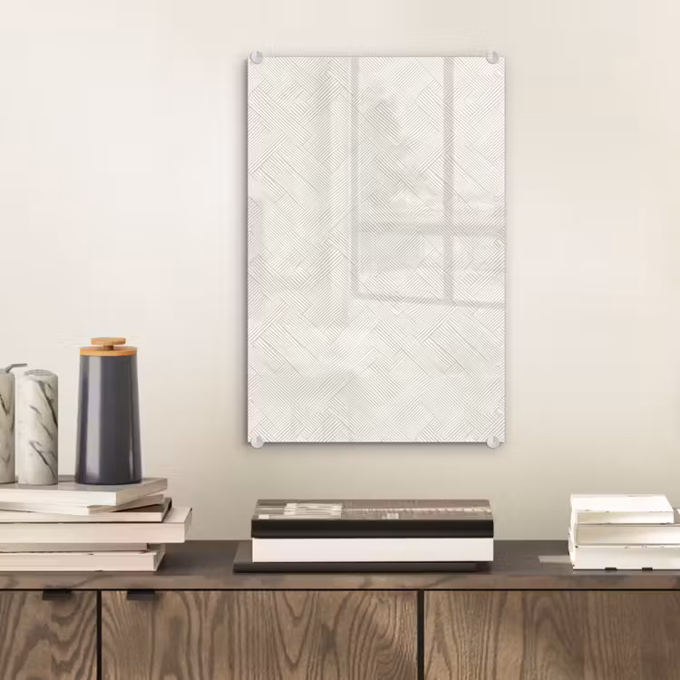 Glas schilderij - Textuur - Abstract - Beige — 2