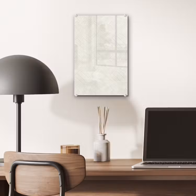 Glas schilderij - Textuur - Abstract - Beige — 7