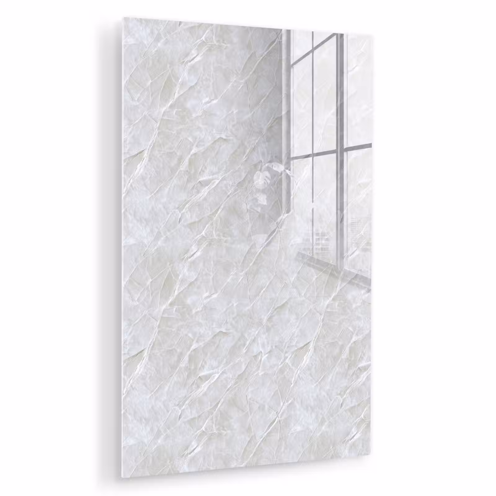 Glas schilderij - Oppervlakte - Textuur - Grijs — 1