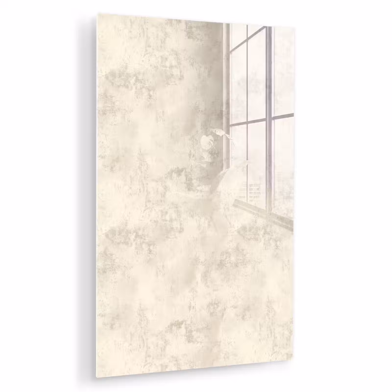 Glas schilderij - Patroon - Organisch - Beige — 1