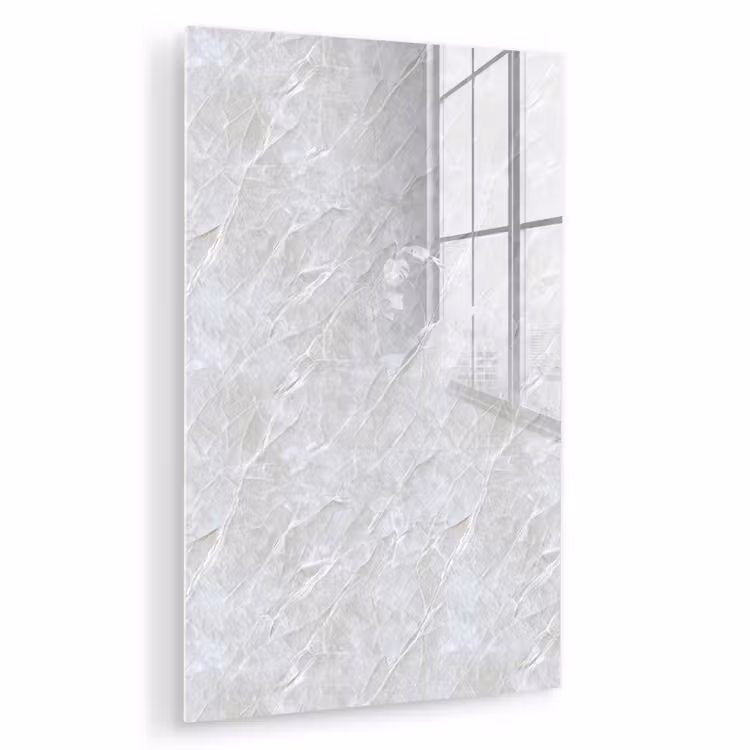 Glas schilderij - Oppervlakte - Textuur - Grijs — 1