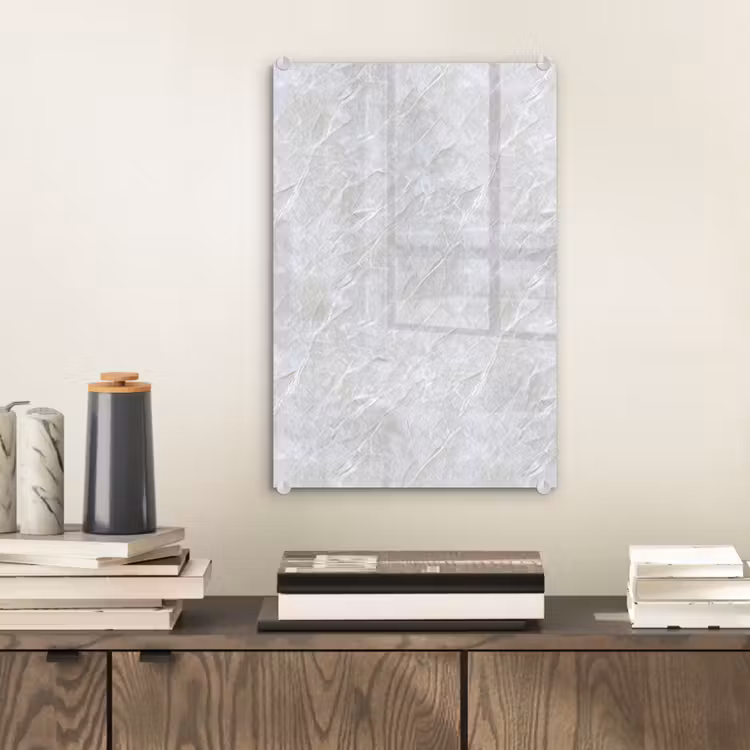 Glas schilderij - Oppervlakte - Textuur - Grijs — 2