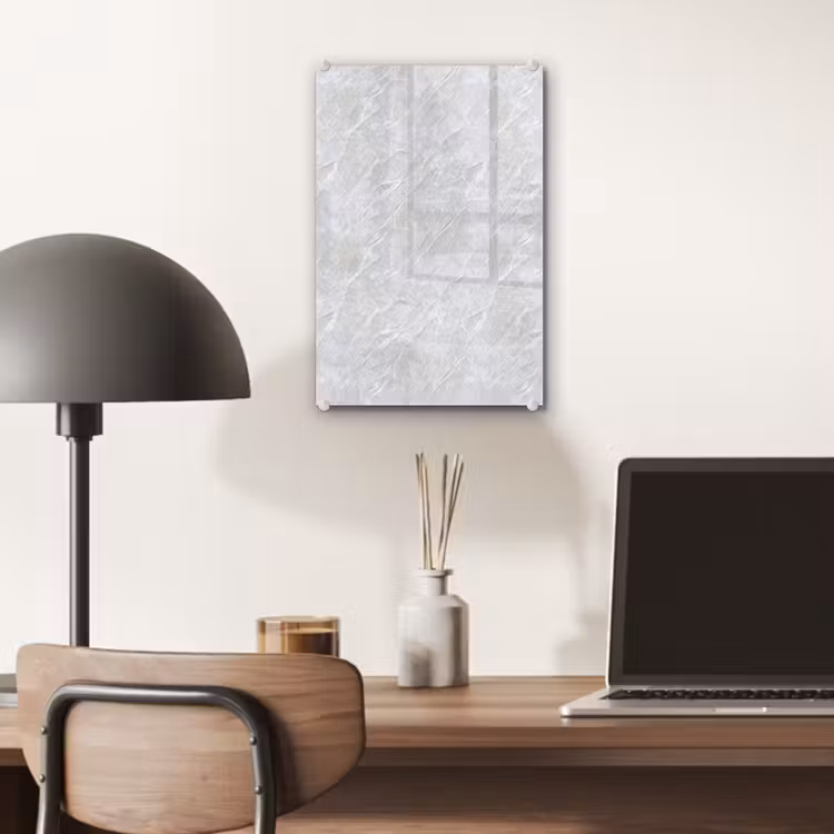 Glas schilderij - Oppervlakte - Textuur - Grijs — 7
