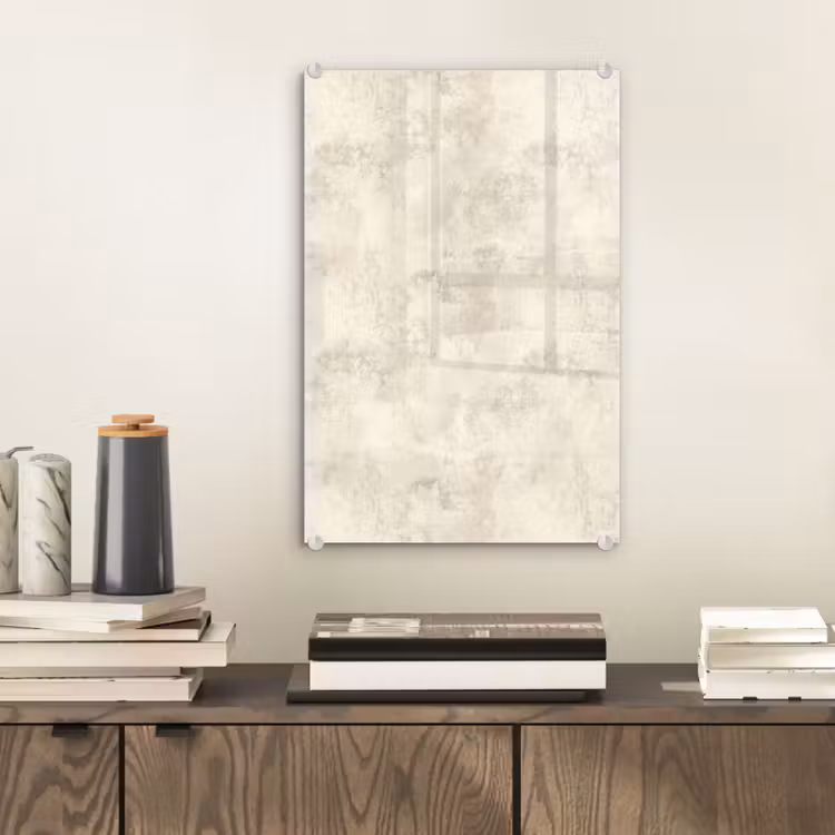 Glas schilderij - Patroon - Organisch - Beige — 2