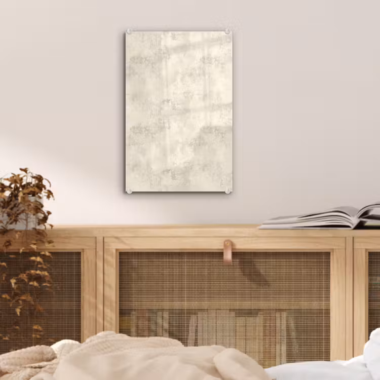 Glas schilderij - Patroon - Organisch - Beige — 5