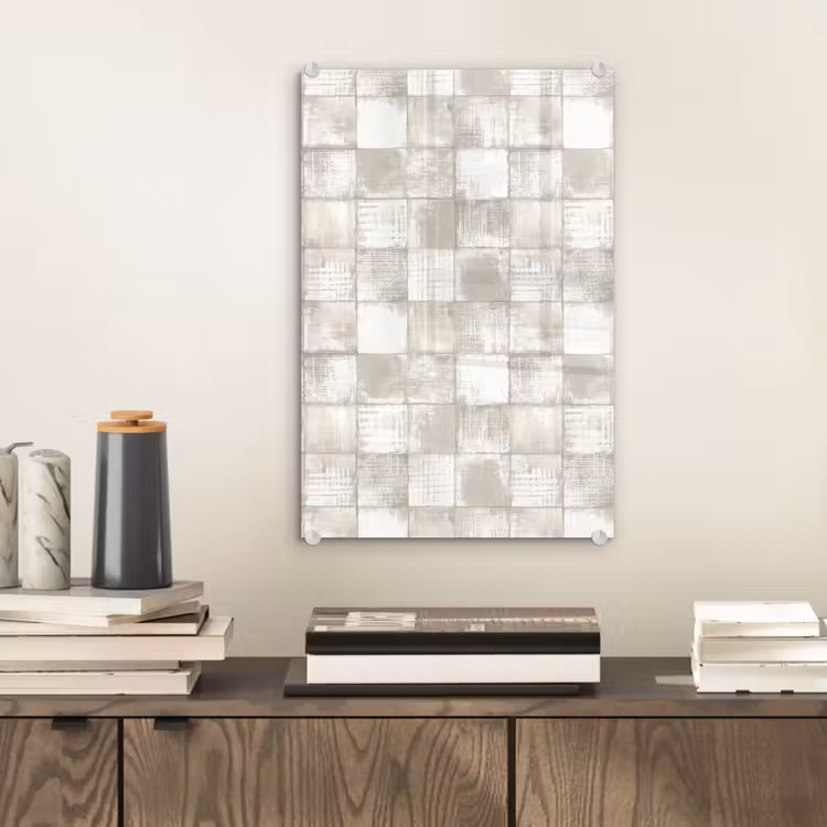 Glas schilderij - Tegel - Patroon - Verweerd — 2