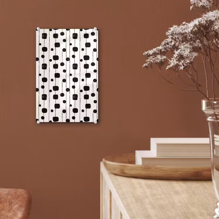 Glas schilderij - Grafisch - Modern - Zwart — 6
