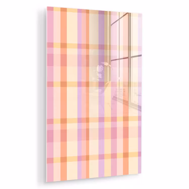 Glas schilderij - Pastel - uitpatroon - Geometrisch — 1