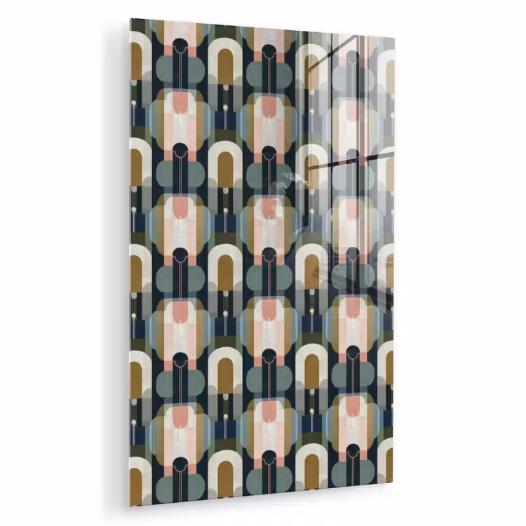 Glas schilderij - Geografisch - Modern - Kleurrijk — 1