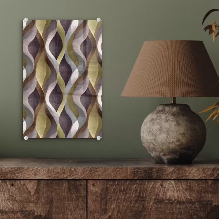 Glas schilderij - Retro - Banen - Kleurrijk — 4