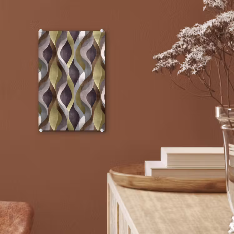 Glas schilderij - Retro - Banen - Kleurrijk — 6