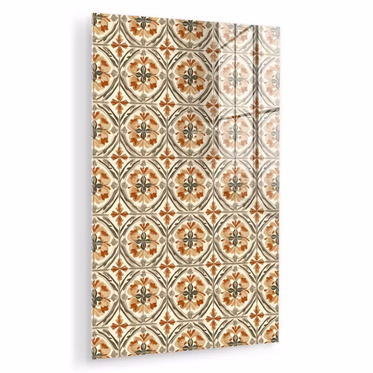 Glas schilderij - Elegant - Antiek - Kleurrijk — 1
