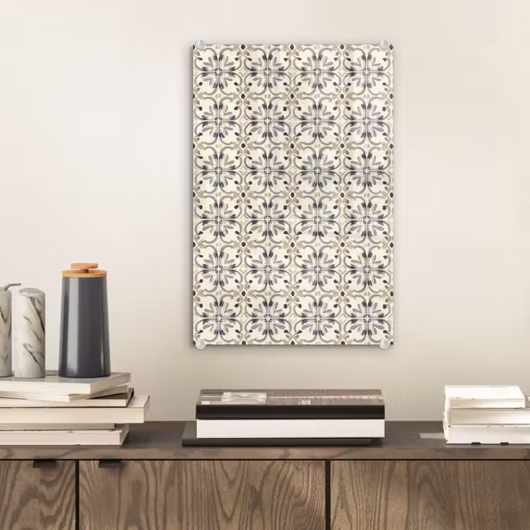 Glas schilderij - Floraal - Patroon - Kleurrijk — 2