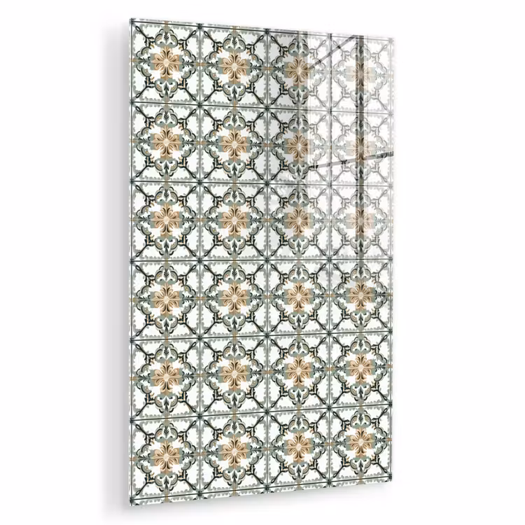 Glas schilderij - Floraal - Verweerd - Keurrijk — 1