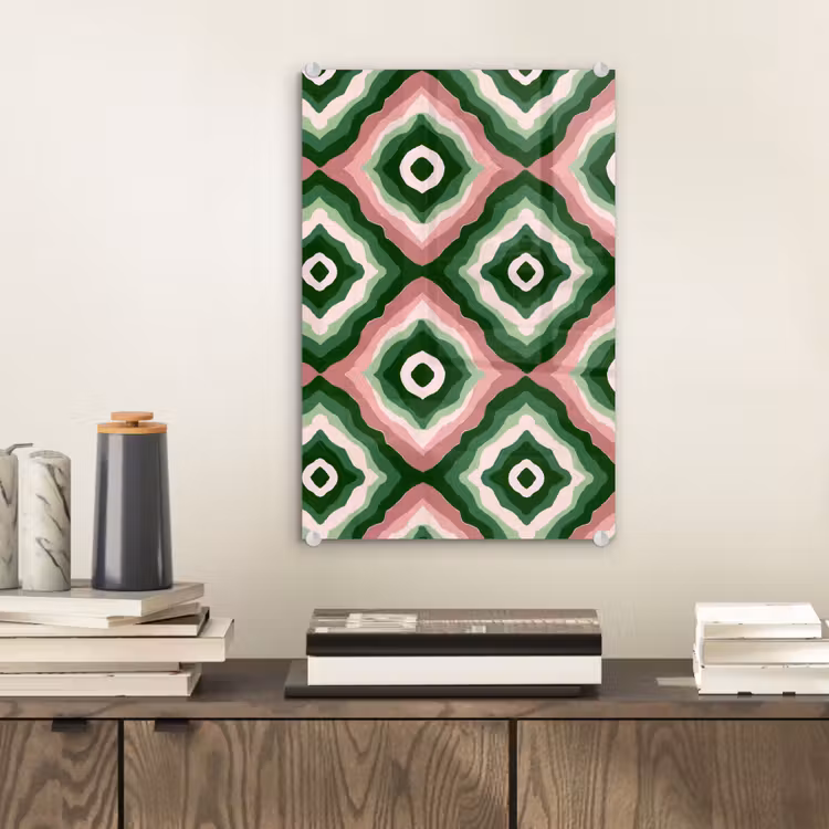 Glas schilderij - Ontwerp - Organisch - Kleurrijk — 2