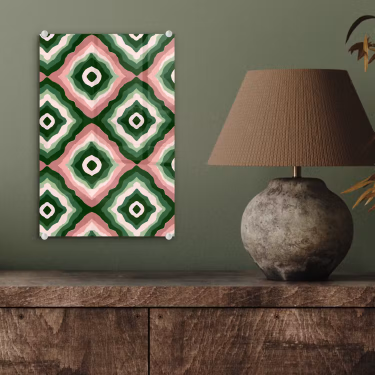 Glas schilderij - Ontwerp - Organisch - Kleurrijk — 4