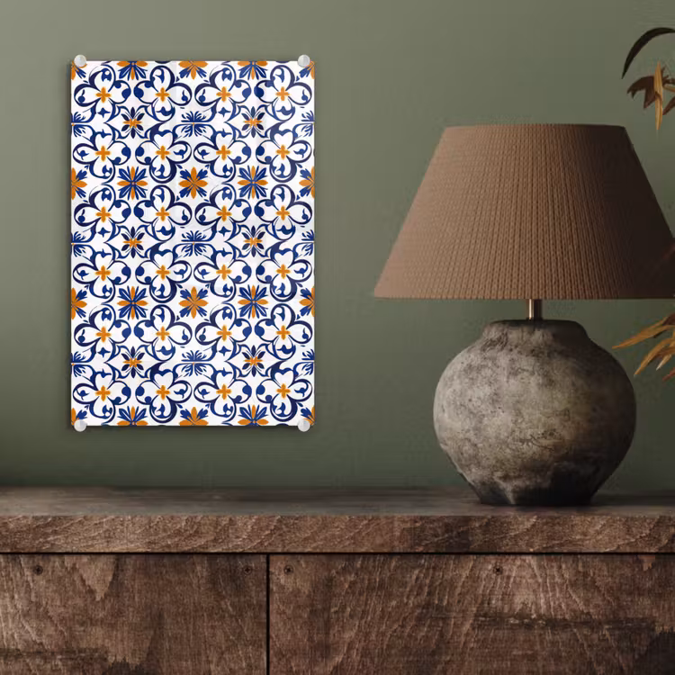 Glas schilderij - Patroon - Modern - Kleurrijk — 4
