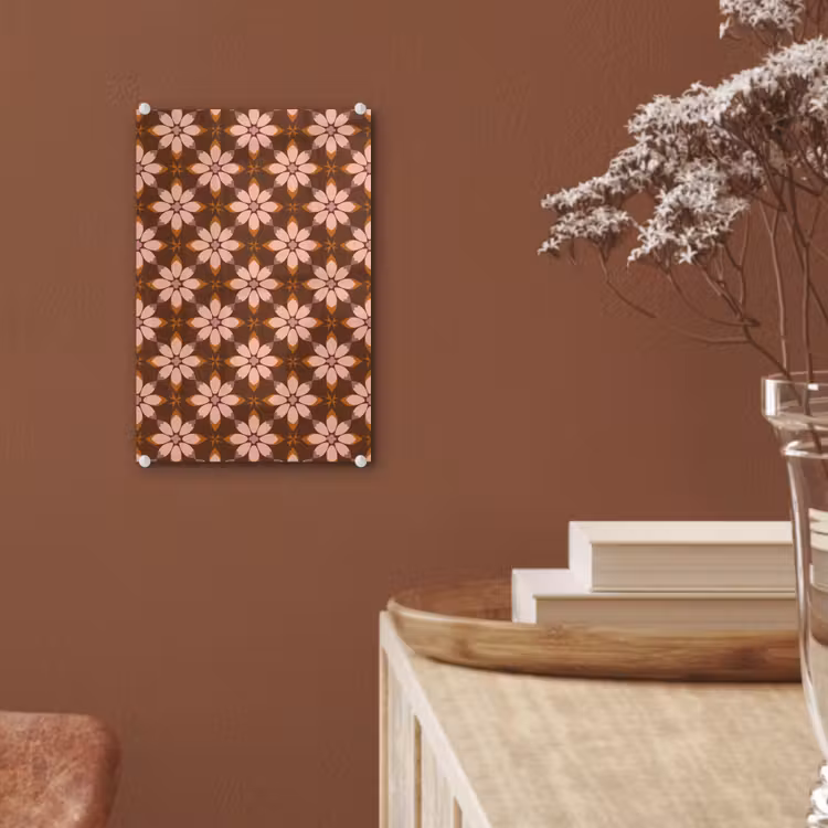 Glas schilderij - Klassiek - Retro - Bruin — 6