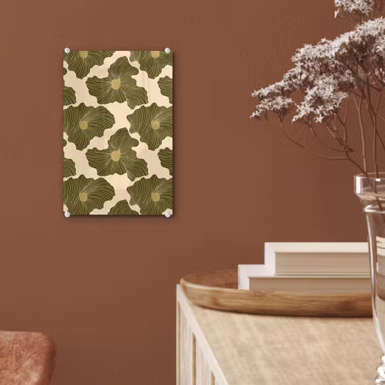 Glas schilderij - Modern - Abstract - Groen — 6