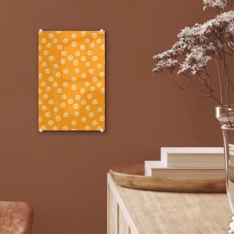 Glas schilderij - Smileys - Retro - Heel — 6