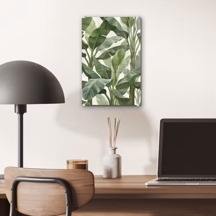 Glas schilderij - Planten - Bladeren - Tropisch - Groen — 7