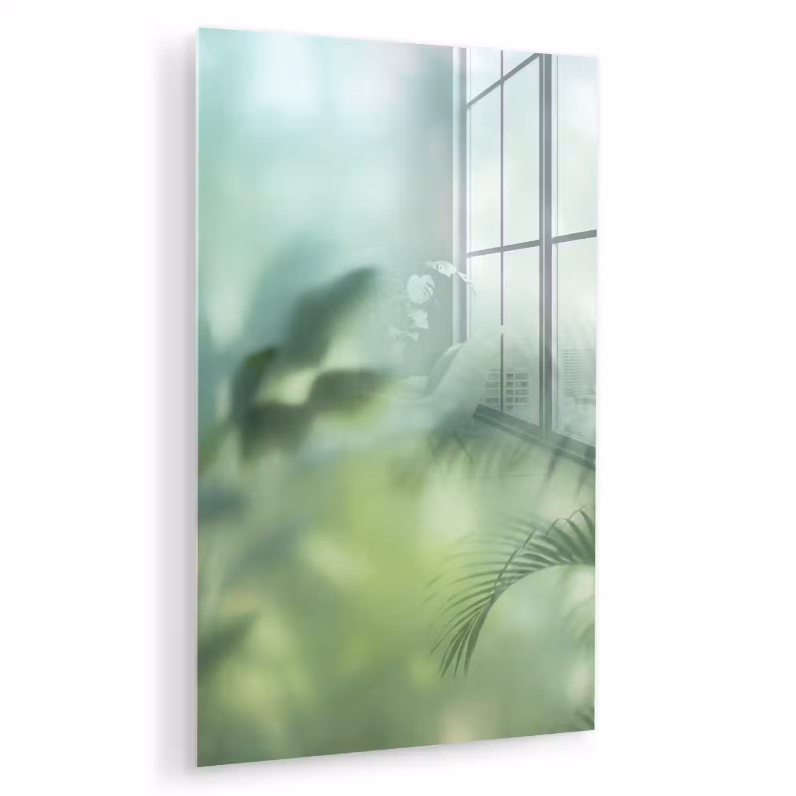 Glas schilderij - Natuur - Vervaagd - Groen - Abstract - Modern — 1