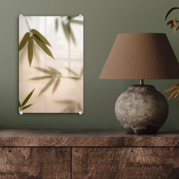 Glas schilderij - Planten - Bladeren - Natuur - Groen — 4