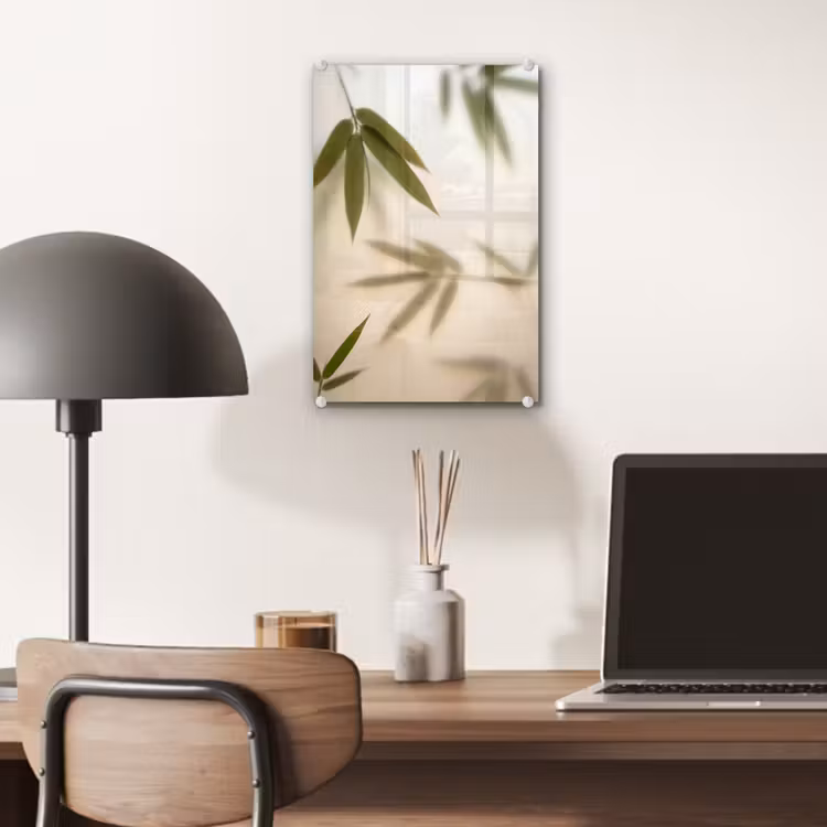 Glas schilderij - Planten - Bladeren - Natuur - Groen — 7