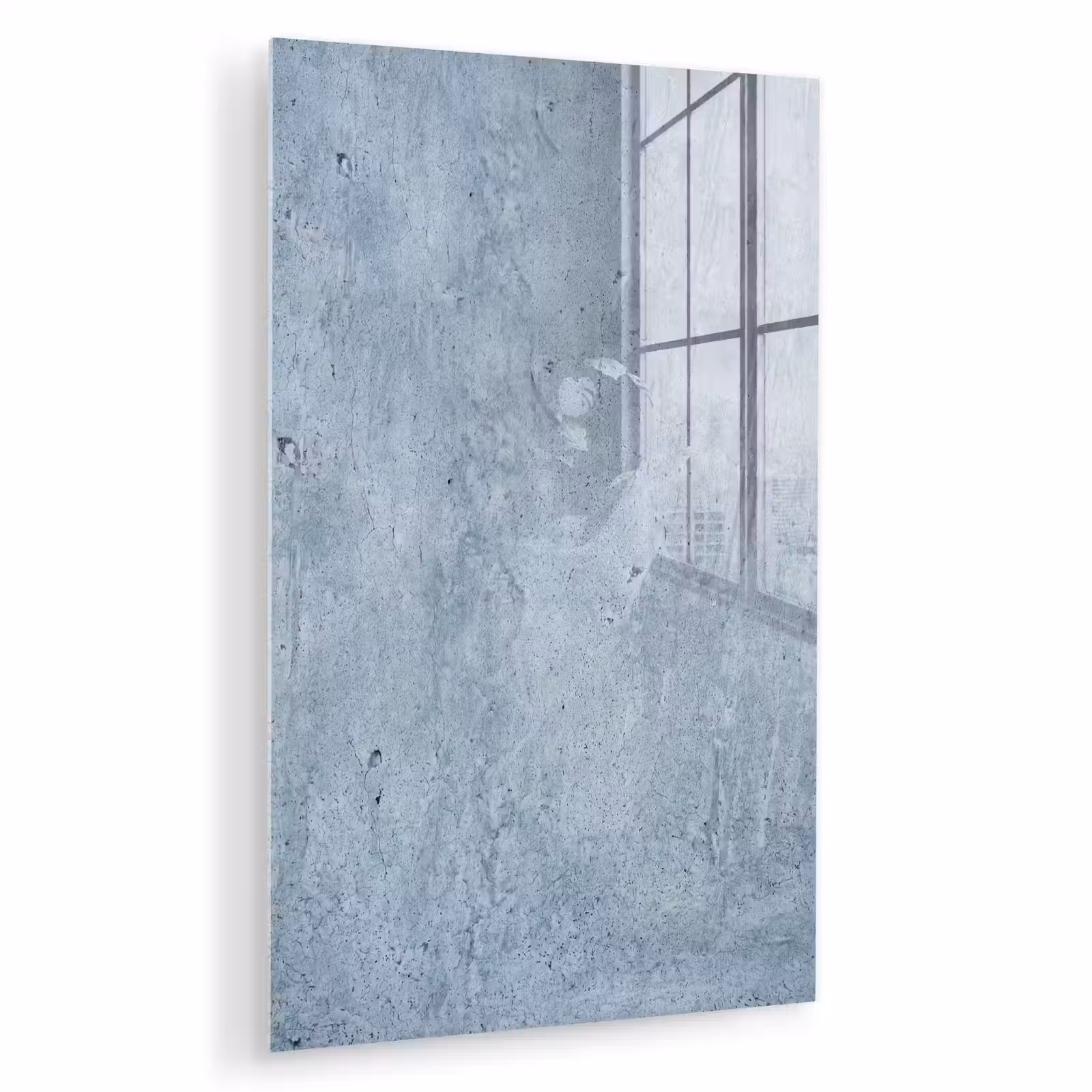 Glas schilderij - Oppervlak - Ruw - Abstract - Modern - Grijs — 1