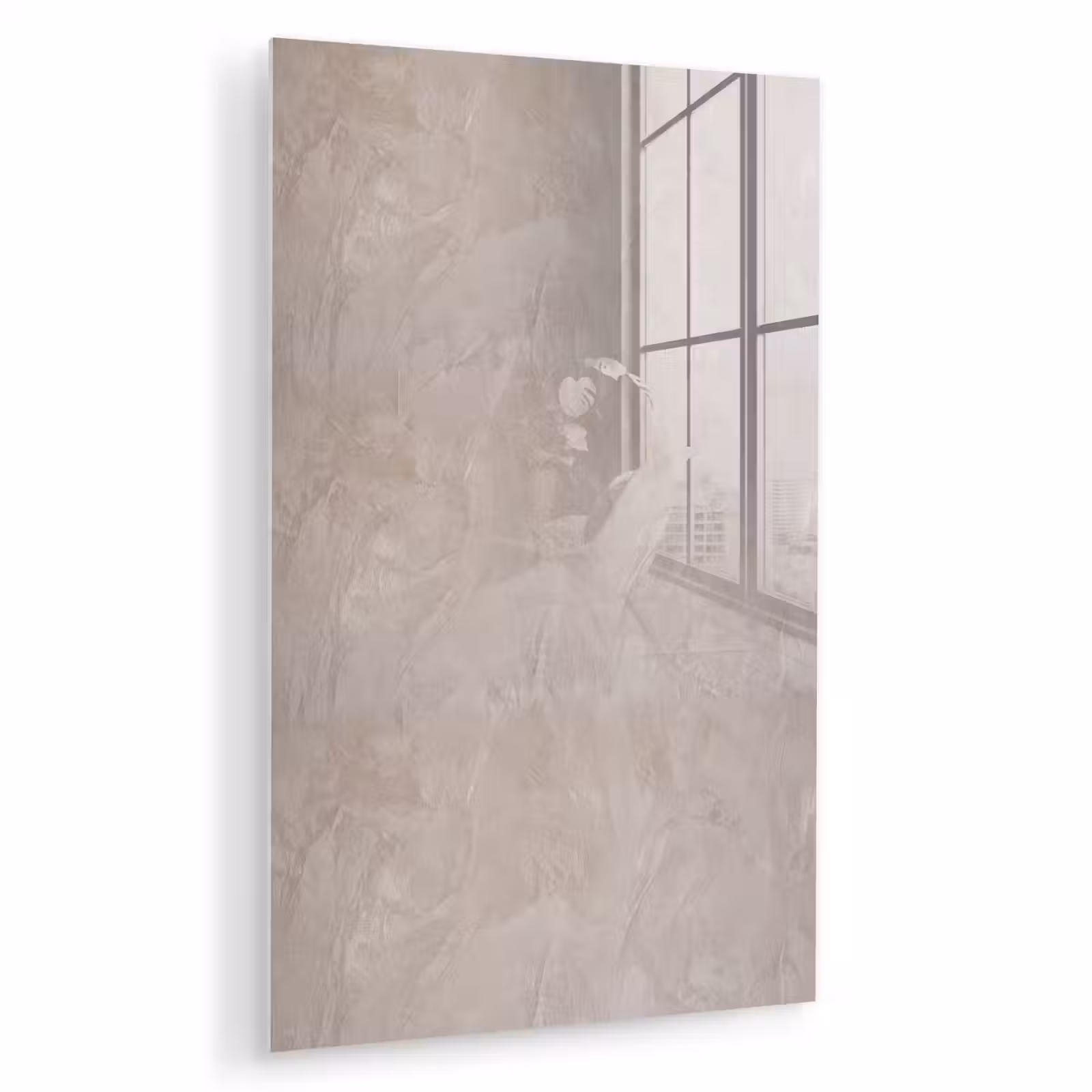 Glas schilderij - Textuur - Wand - Modern - Beige - Abstract — 1