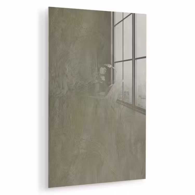 Glas schilderij - Textuur - Betonlook - Achtergrond - Modern - Groen — 1