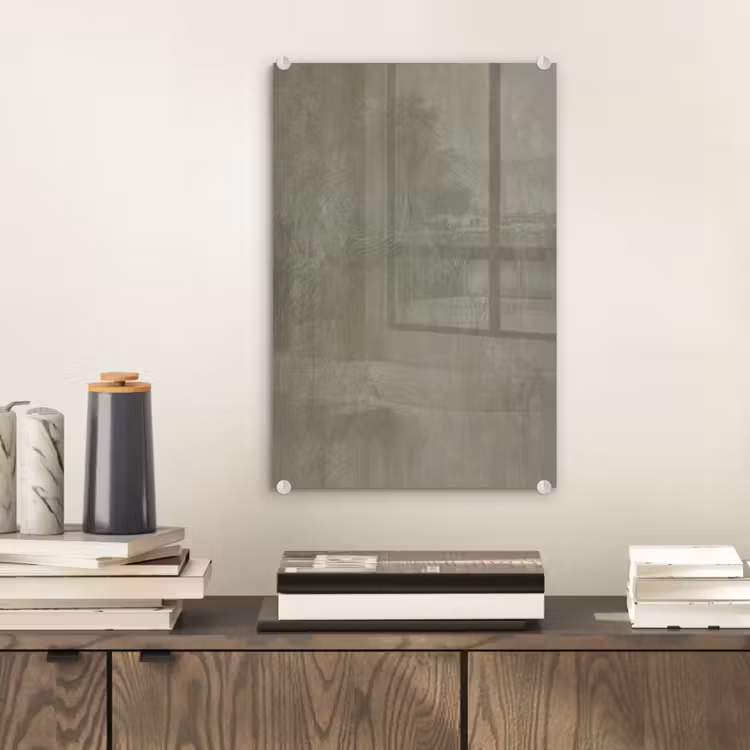 Glas schilderij - Textuur - Betonlook - Achtergrond - Modern - Groen — 2