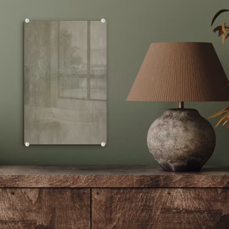 Glas schilderij - Textuur - Betonlook - Achtergrond - Modern - Groen — 4