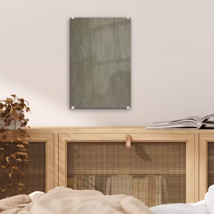 Glas schilderij - Textuur - Betonlook - Achtergrond - Modern - Groen — 5
