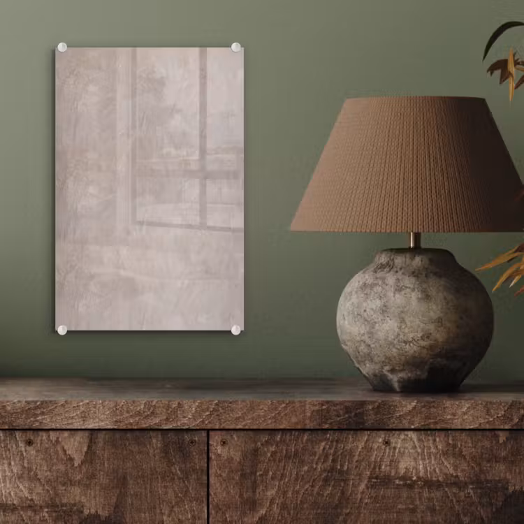 Glas schilderij - Textuur - Wand - Modern - Beige - Abstract — 4