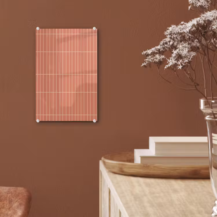 Glas schilderij - Patroon - Tegels - Terracotta — 6