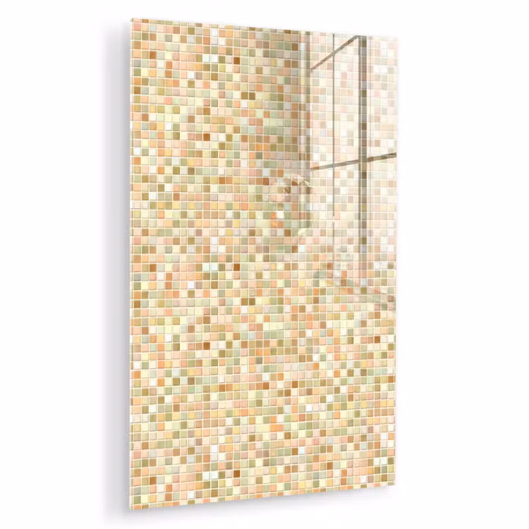 Glas schilderij - Mozaïek - Patroon - Terracotta — 1