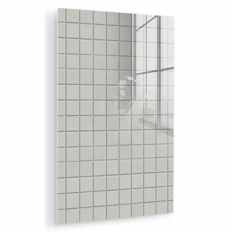 Glas schilderij - Tegel - Patroon - Lichtgroen — 1