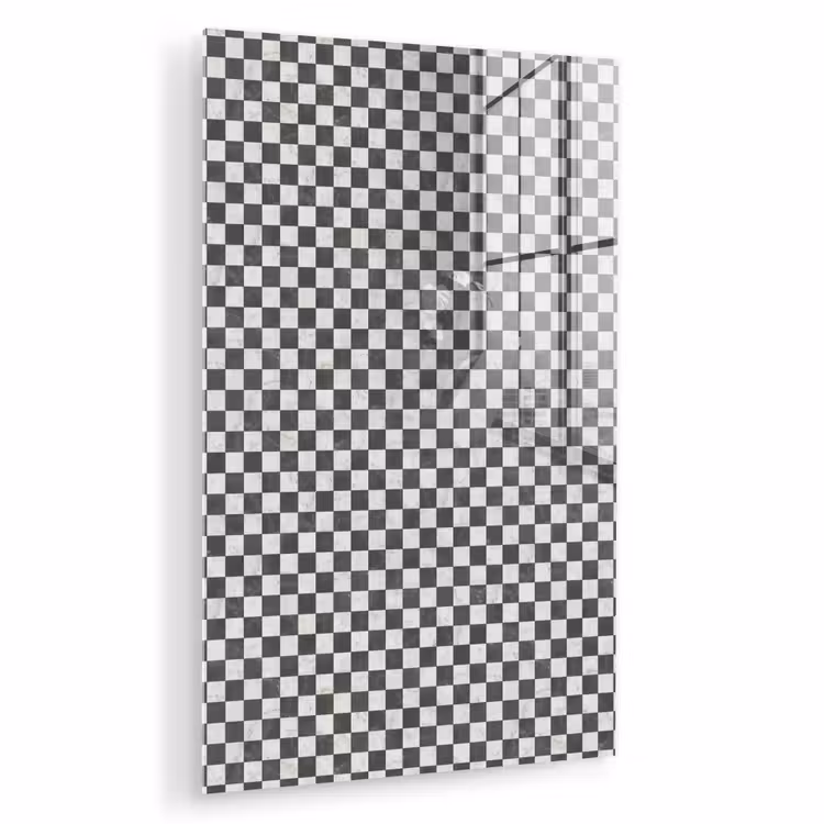Glas schilderij - Marmer - Patroon - Grijs — 1