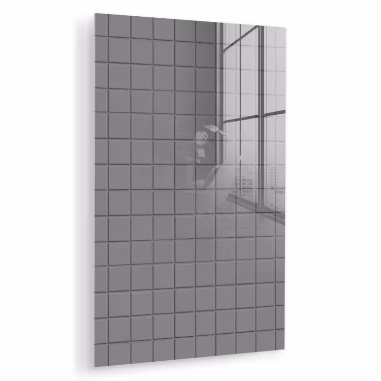 Glas schilderij - Modern - Patroon - Grijs — 1