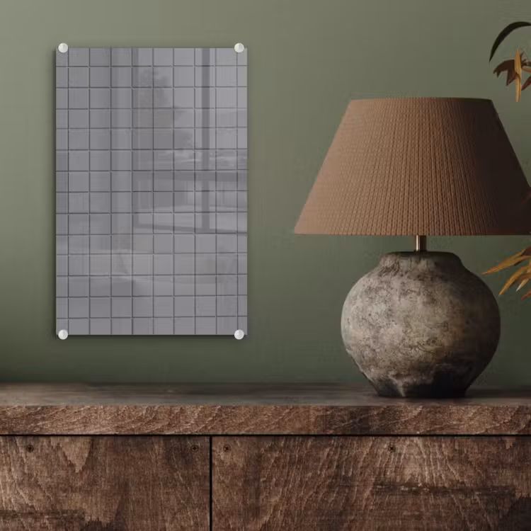 Glas schilderij - Modern - Patroon - Grijs — 4